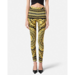 New Versace BAROCCO Heritage Print Women Leggings Size 38 Retail-$1025