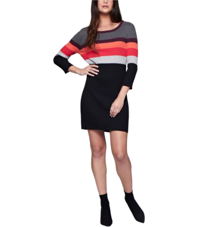 Sanctuary Womens Sadie Striped Long Sleeve Sweaterdress Multi M