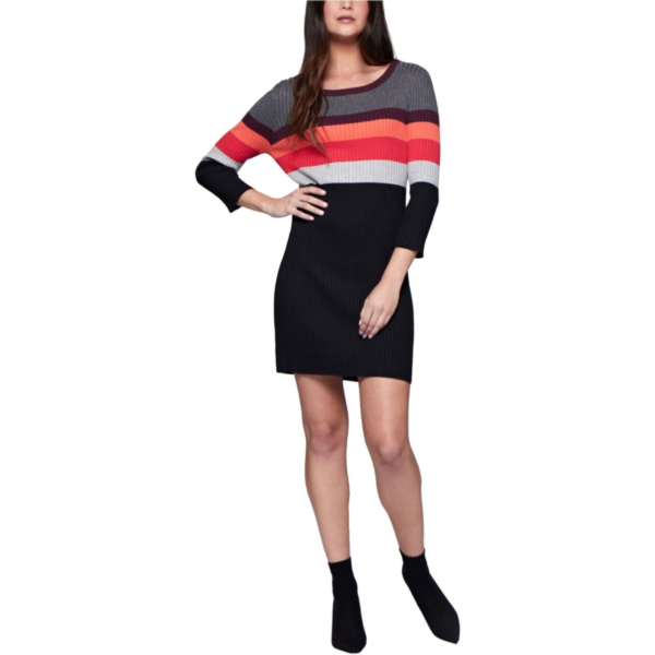 Sanctuary Womens Sadie Striped Long Sleeve Sweaterdress Multi M