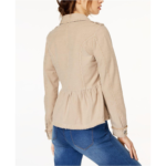 Maison Jules Cotton Peplum Jacket Oxford Tan XXS