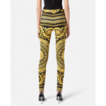 New Versace BAROCCO Heritage Print Women Leggings Size 38 Retail-$1025