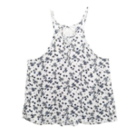 Ultra Flirt White Blue Floral Halter Top Forever Summer M