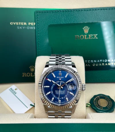 Rolex SKY-DWELLER 336934 BLUE JUBILEE UNWORN