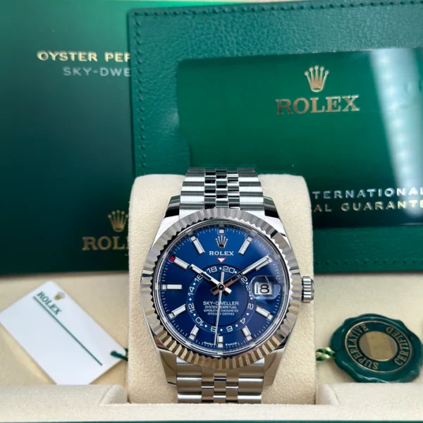 Rolex SKY-DWELLER 336934 BLUE JUBILEE UNWORN