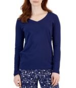 Charter Club Women's Cotton Pajama Set Medieval Blue Penguin