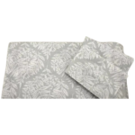 Sky Woodblock Flora Full/queen Duvet Cover & Shams Set Gray $315