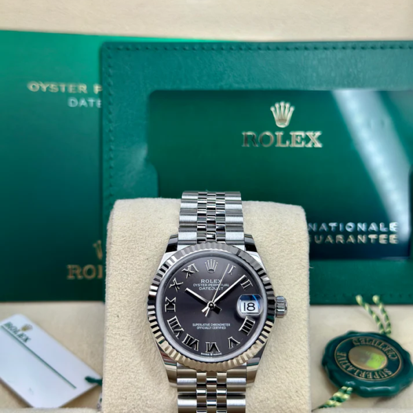 Rolex DATEJUST 31mm 278274 DARK GREY JUBILEE UNWORN