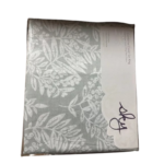 Sky Woodblock Flora KING Duvet Cover & Shams Set Gray $315