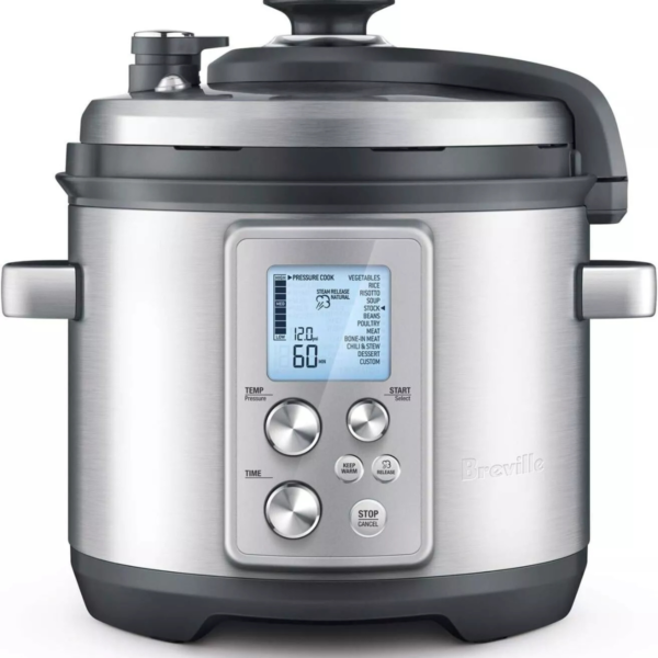 Breville Multicooker Fast Slow Pro Cooker, Brushed Stainless Steel - 6 Quart