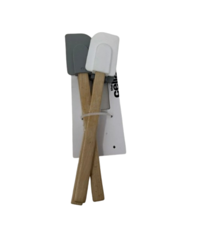 The Cellar Silicone Spatulas Set of 4 White and Grey