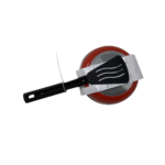 Bella 5.5'' Fry Mini Egg Pen with Spatula and Cover Red