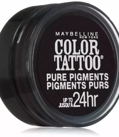 Maybelline COLOR TATOO Pure Pigments Up to 24hr Eyeshadow,30 Black Mystery