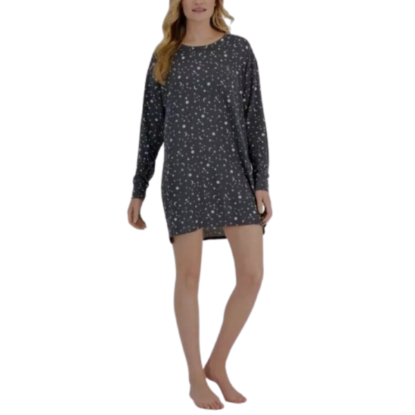 Jenni Women's Supersoft Sleepshirt Gray Celestial