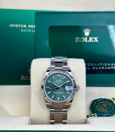 Rolex DATEJUST 31mm 278274 MINT GREEN OYSTER UNWORN