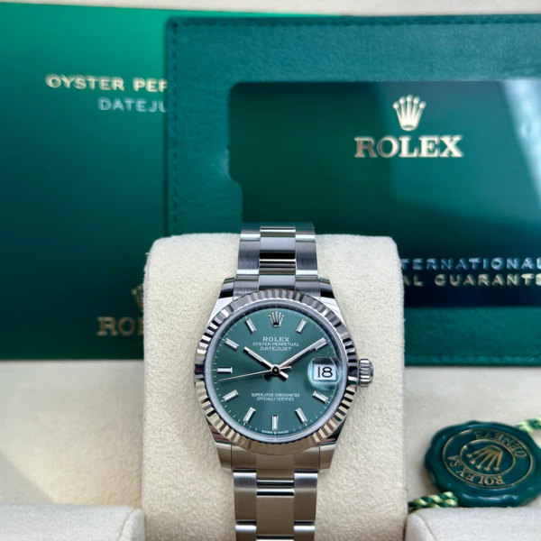 Rolex DATEJUST 31mm 278274 MINT GREEN OYSTER UNWORN