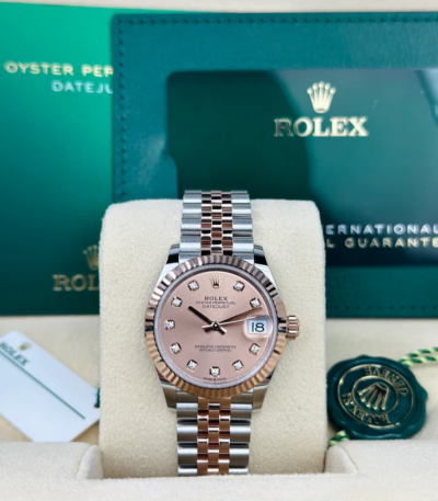 Rolex DATEJUST 31mm 278271 ROSE DIAMONDS DIAL JUBILEE UNWORN