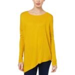 INC International Concepts Women's Asymmetrical Tunic Sweater