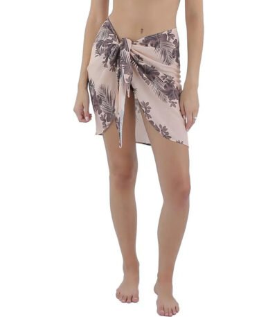 Hurley Womens Pink Sarong Wrap Beachwear Cover-Up One Size Beige PrestigeFT