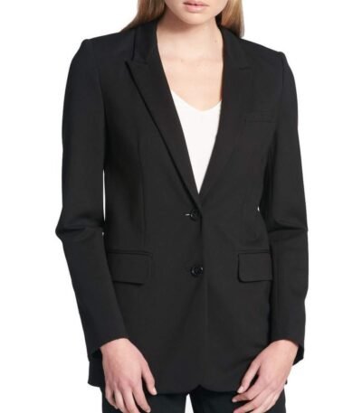 DKNY Two-Button Blazer Black