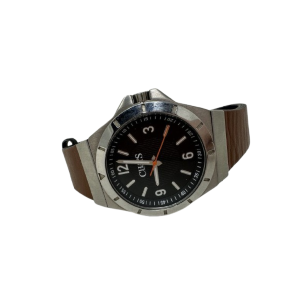 Chaps Men Watch CHP5021 Brown Leather Band