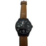 Breda 16880-Brown Mens Stephen Watch 8144 Brown Leather Strap Buckle Closure