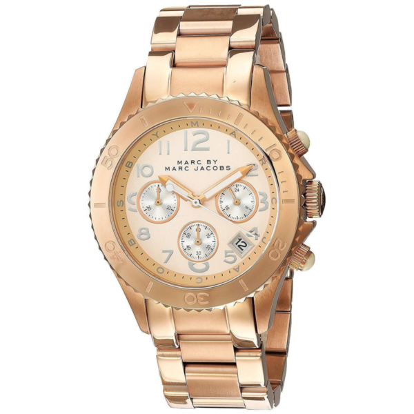 Marc by Marc Jacobs Womens Rock Chronograph Watch Rose Gold MBM3156