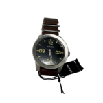 Nixon Arabic Black Dial Brown Leather Band Men Watch