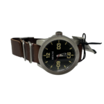 Nixon Arabic Black Dial Brown Leather Band Men Watch