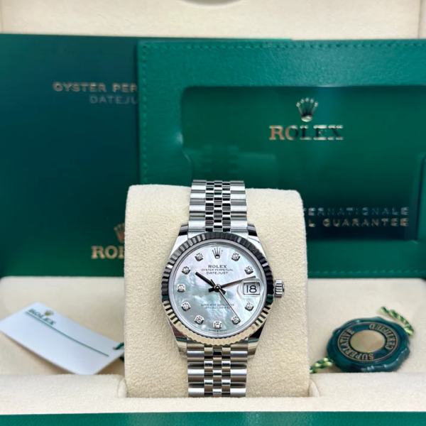 Rolex DATEJUST 31mm 278274 WHITE MOP DIAMONDS JUBILEE UNWORN