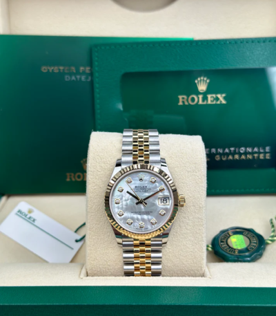 Rolex DATEJUST 31mm 278273 WHITE MOP DIAMONDS JUBILEE UNWORN