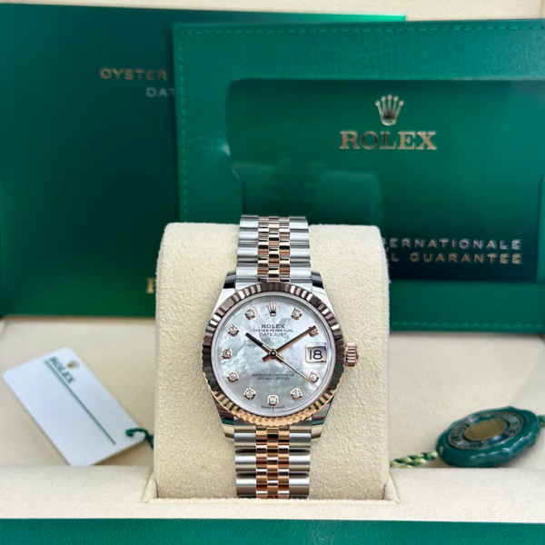 Rolex DATEJUST 31mm 278271 WHITE MOP DIAMONDS JUBILEE UNWORN