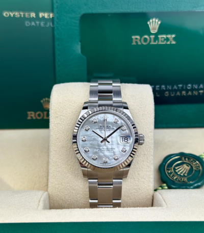 Rolex DATEJUST 31mm 278274 WHITE MOP DIAMONDS OYSTER UNWORN