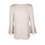 Alfani Womens Bell Sleeve Knit Sweater, Beige, Small