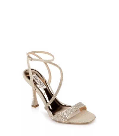 Badgley Mischka Sally Curvy Heel Stiletto Sandal