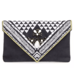 Shiraleah Chicago Micha Embellished Velvet Envelope Clutch