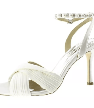 Badgley Mischka Women's Tawny Heeled Sandal, Soft White, 6.5