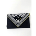 Shiraleah Chicago Micha Embellished Velvet Envelope Clutch