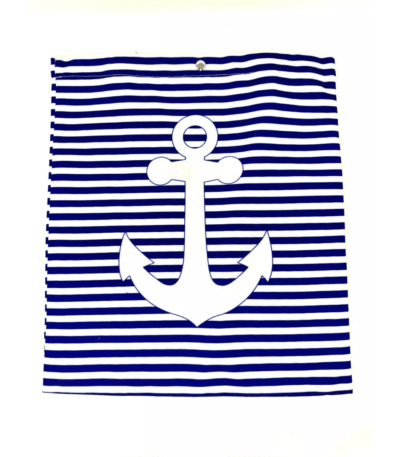 Fabric Shopper Unisex Bag On The Shoulder Bright Nautical Print 100% Cotton