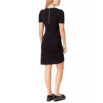 bar III Womens Ruched A-line Dress, Black, Medium