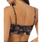 Sundazed Womens Printed Banded Bikini Swim top Black S