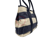 TOMMY HILFIGER STRIPED TOTE BAG WITH SEQUIN ANCHOR