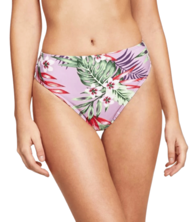 Salt + Cove Womens High-Waist Floral Beachwear Swim Bottom Separates XL Purple