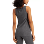 Alfani Ultra Soft Modal Tank Top Large, Heather Charcoal