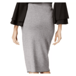 Alfani Opulent Graphic Cotton Skirt Grey M