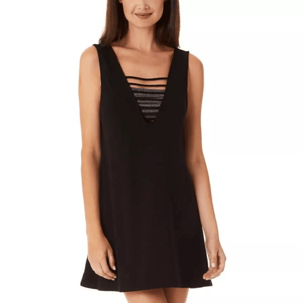 Salt + Cove Womens Black Strappy Dress Beachwear Cover-Up Juniors M PrestigeFT