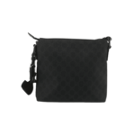 Gucci Front Zip Messenger Black GG 2644