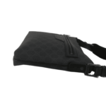 Gucci Front Zip Messenger Black GG 2644