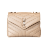 YSL LouLou Small Beige GHW