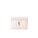 YSL Cassandre Cardholder Pink Pale