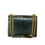 YSL Sunset Medium Dark Mint Croc